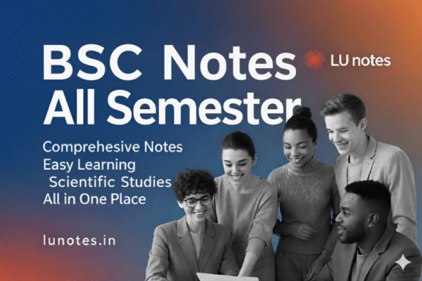 Lucknow University BSc Notes Science Stream PDF Downloads