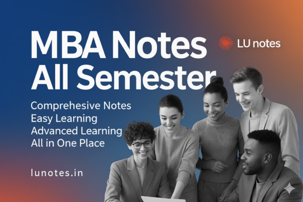 Lucknow University MBA Notes Management Strategy and Case Studies